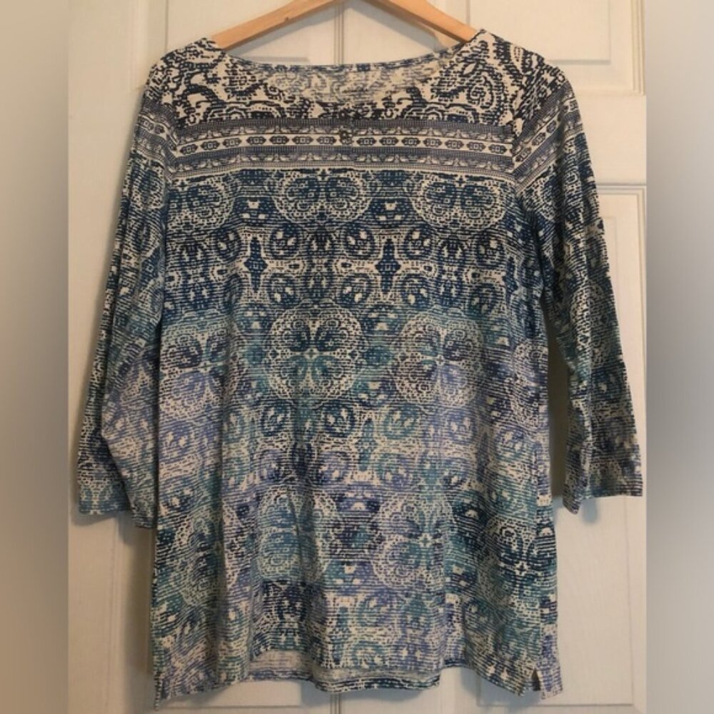 Sonoma Lightweight 3/4 Sleeve Cotton/Poly Henley